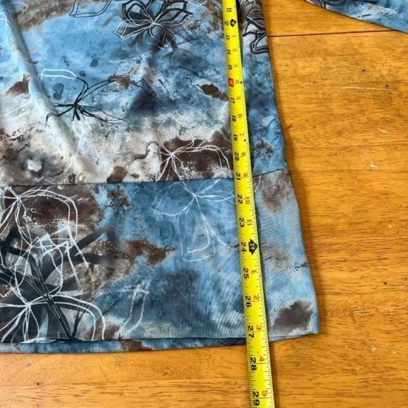 Petit Pois Draped Cowl Neck Doble Mesh Sheer Long Sleeve Blouse Boho Chic,Size S - Picture 9 of 11